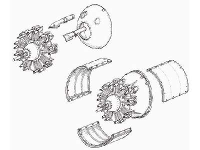 Wellington Mk.I engine set - zdjęcie 1