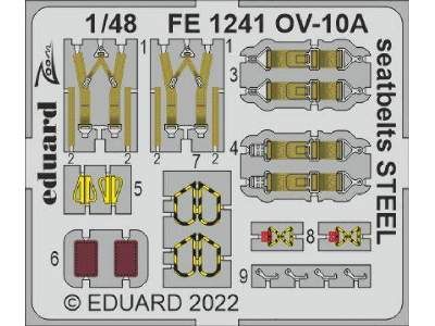 OV-10A seatbelts STEEL 1/48 - Icm - zdjęcie 1