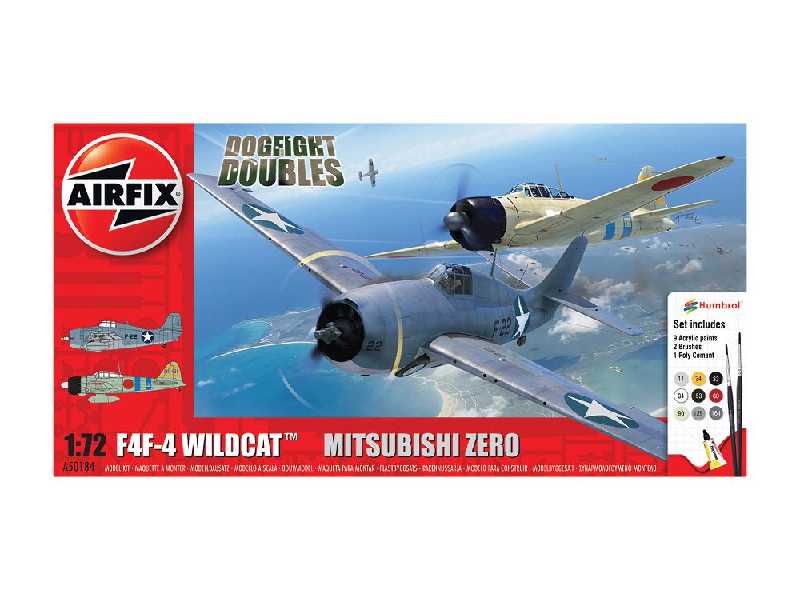Grumman F-4F4 Wildcat & Mitsubishi Zero Dogfight Double - zestaw - zdjęcie 1 Grumman F-4F4 Wildcat & Mitsubishi Zero Dogfight Double - zestaw - zdjęcie 1