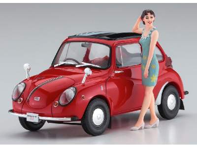 52291 Subaru 360 Young-ss W/60's Girl's Figure - zdjęcie 2