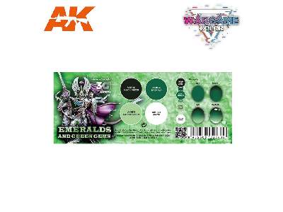 Ak 1078 Emeralds And Green Gems Set - zdjęcie 2