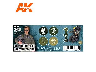 Ak 11761 Us Modern Pilot Uniform Colors Set - zdjęcie 2