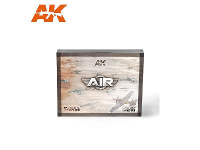 Ak 11921 Wooden Box With 120 Colors Of 3gen Air Range - Special Edition - zdjęcie 1