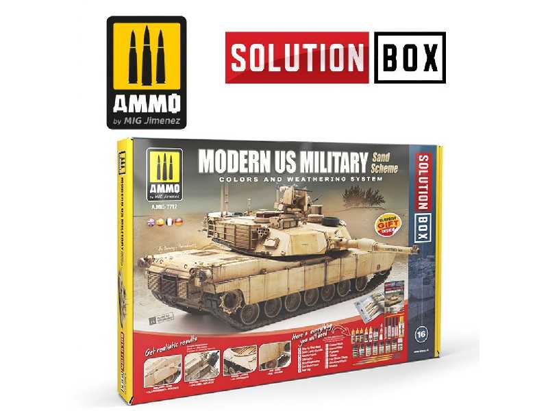 A.Mig 7712 Solution Box - Modern Us Military Sand Scheme - zdjęcie 1