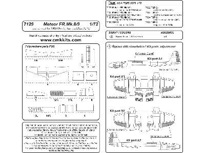 Gloster Meteor FR. Mk 8/9 - exterior set for MPM - zdjęcie 2