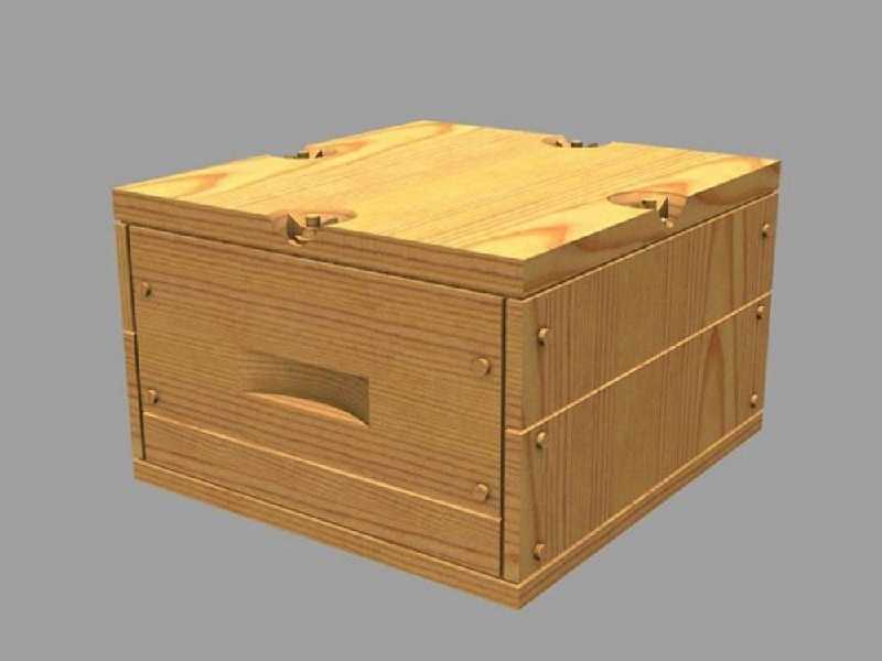 Us Ammo Boxes For 0,5 Ammo (Wooden Pattern) - zdjęcie 1 Us Ammo Boxes For 0,5 Ammo (Wooden Pattern) - zdjęcie 1