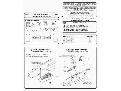 B-26 Invader Undercarriage set (Italeri) - zdjęcie 2