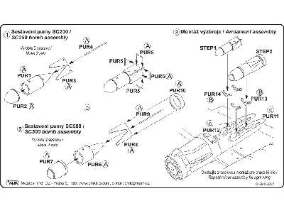 Ju 88A-4 armament set for Hasegawa - zdjęcie 2