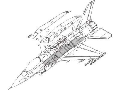 F-16C Conformal Fuel Tank - armament set for Hasegawa / Academy - zdjęcie 1