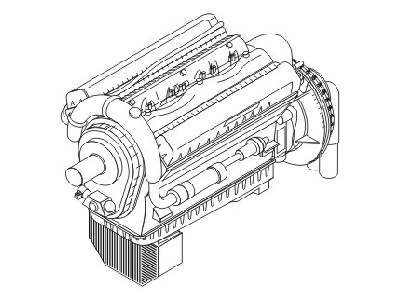 Rolls Royce Merlin XX - British aircraft engine WW II - zdjęcie 1