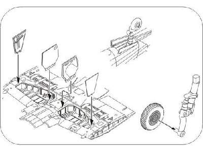 Westland Wyvern S.4  Undercarriage set 1/72 for Trumpeter kit - zdjęcie 1