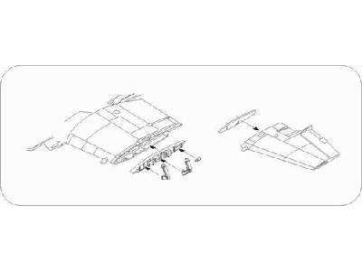 Westland Wyvern S.4  Wing Fold set 1/72 for Trumpeter kit - zdjęcie 1