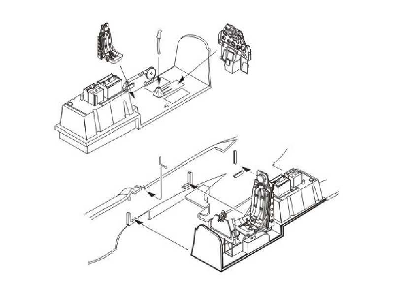 F-51D Korean War Mustang  Interior set  1/72 for Tamiya kit - zdjęcie 1