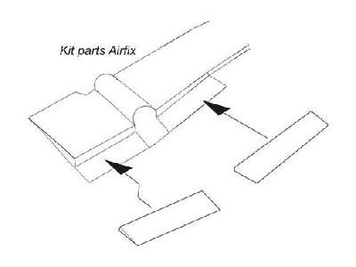 Canberra PR.Mk.9  Landing flaps 1/72 for Airfix kit - zdjęcie 1