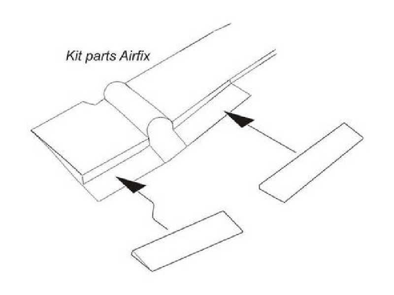 Canberra PR.Mk.9  Landing flaps 1/72 for Airfix kit - zdjęcie 1