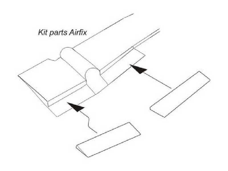Canberra PR.Mk.9 Landing flaps 1/72 for Airfix kit - zdjęcie 1 Canberra PR.Mk.9 Landing flaps 1/72 for Airfix kit - zdjęcie 1