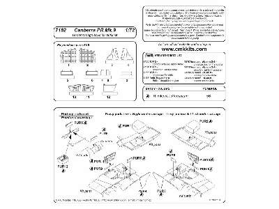 Canberra PR.Mk.9   Undercarriage bays1/72 for Airfix kit - zdjęcie 2