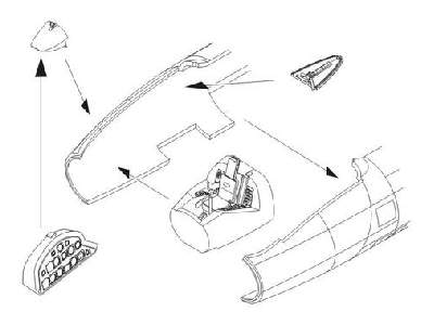 Canberra PR.Mk.9   Interior set 1/72 for Airfix kit - zdjęcie 1