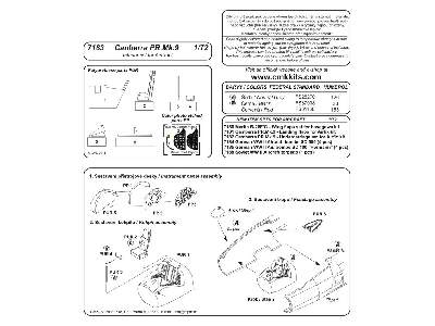 Canberra PR.Mk.9   Interior set 1/72 for Airfix kit - zdjęcie 2