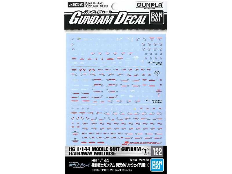 Gundam Decal 122 Ms Gundam Hathaway Multiuse 1 - zdjęcie 1 Gundam Decal 122 Ms Gundam Hathaway Multiuse 1 - zdjęcie 1