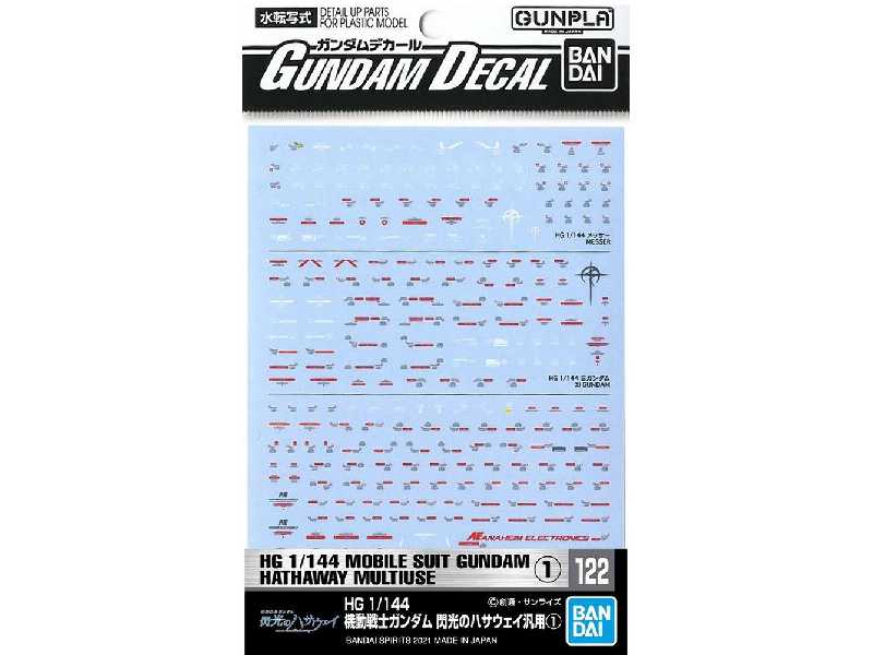 Gundam Decal 122 Ms Gundam Hathaway Multiuse 1 - zdjęcie 1