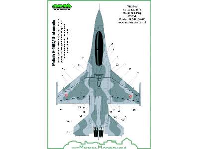 Polish F-16c/D Stencils - zdjęcie 4