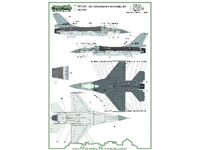 Netherlands F-16 Insignia's & Stencils Generic Set - zdjęcie 2