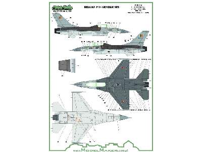 Belgian F-16 Insignias & Stencils-generic Set - zdjęcie 2