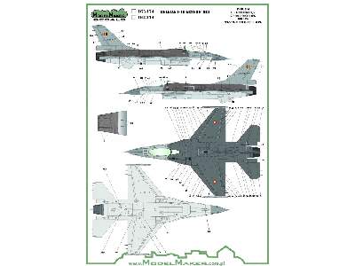 Belgian F-16 Insignias & Stencils-generic Set - zdjęcie 3