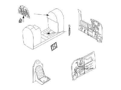 Spitfire Mk. IX  Interior set for Airfix - zdjęcie 1