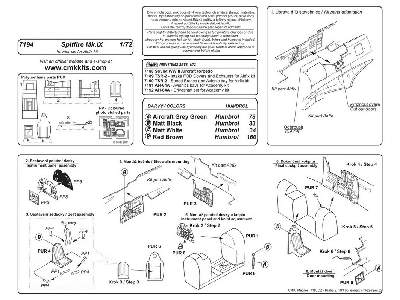 Spitfire Mk. IX  Interior set for Airfix - zdjęcie 2