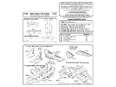 BAe Hawk 100 series  control surfaces 1/72 for Airfix kit - zdjęcie 2