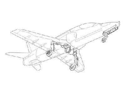 BAe Hawk 100 series  undercarriage set 1/72 for Airfix kit - zdjęcie 1