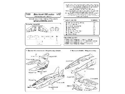 BAe Hawk 100 series  undercarriage set 1/72 for Airfix kit - zdjęcie 2
