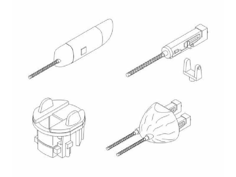 B-26F/G Marauder  Gun Turret & Machineguns 1/72 for Hasegawa - zdjęcie 1