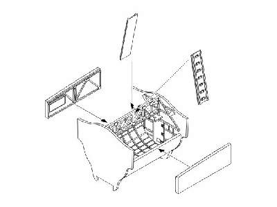 B-17G Flying Fortress  Bomb bay set 1/72 for Revell - zdjęcie 1