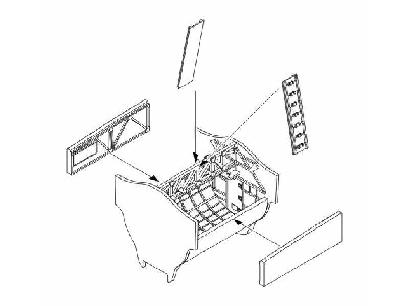 B-17G Flying Fortress  Bomb bay set 1/72 for Revell - zdjęcie 1