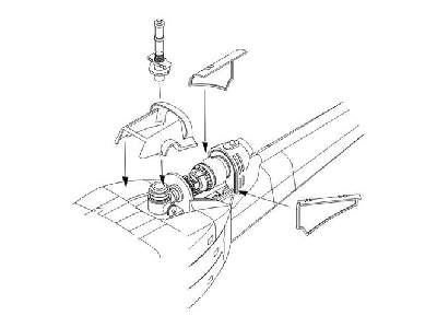 UH-1B  Engine set 1/72 for Italeri - zdjęcie 1