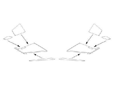 F-104G Starfighter  Control surfaces set 1/72 for Revell - zdjęcie 1
