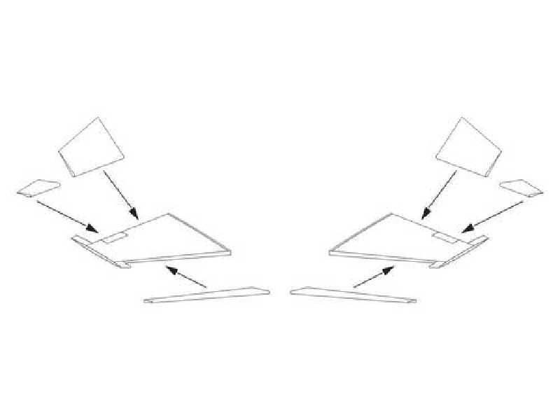 F-104G Starfighter  Control surfaces set 1/72 for Revell - zdjęcie 1