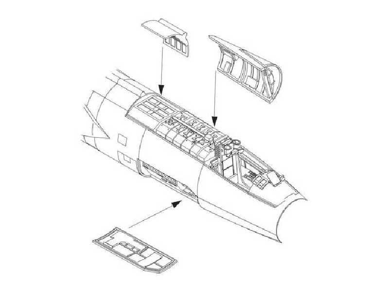 F-104G Starfighter  Electronics boxes 1/72 for Revell - zdjęcie 1