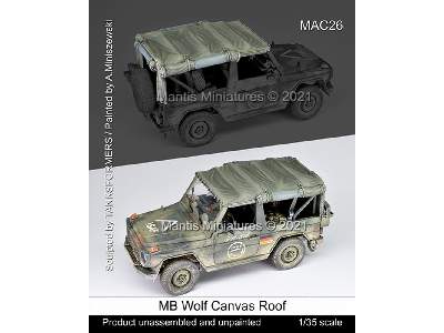 Mb Wolf Canvas Roof (For Revell) - zdjęcie 1