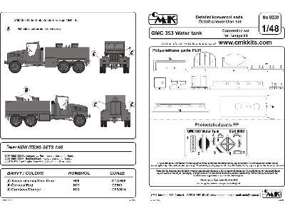 GMC 353 Water tank - conversion set for Tamiya - zdjęcie 2