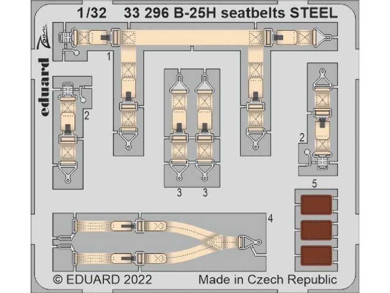 B-25H seatbelts STEEL 1/32 - Hong Kong Models - zdjęcie 1 B-25H seatbelts STEEL 1/32 - Hong Kong Models - zdjęcie 1