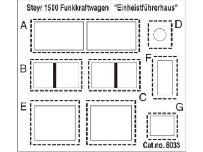 Steyr 1500 Funkkraftwagen (Einheitsfuhrerhaus) - conversion set  - zdjęcie 2