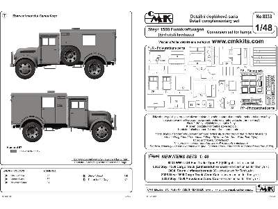 Steyr 1500 Funkkraftwagen (Einheitsfuhrerhaus) - conversion set  - zdjęcie 4