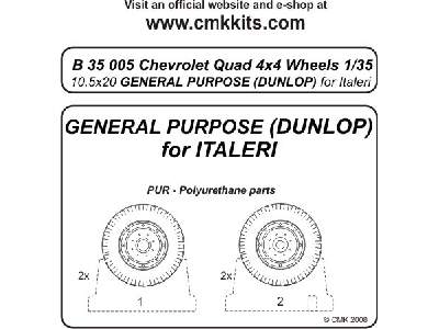 Quad Chevrolet 4x4 - wheels 10.5x20 General Purpose (Dunlop) for - zdjęcie 2