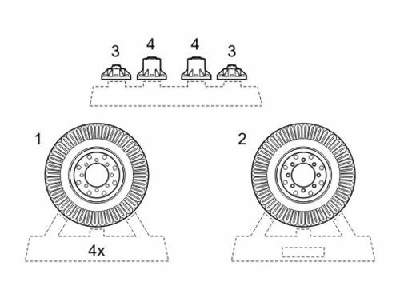 Chevrolet L.R.D.G 30 cwt - Wheels for Tamiya - zdjęcie 1