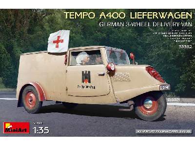 Tempo A400 Lieferwagen. German 3-wheel Delivery Van - zdjęcie 1