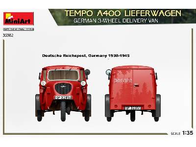 Tempo A400 Lieferwagen. German 3-wheel Delivery Van - zdjęcie 3
